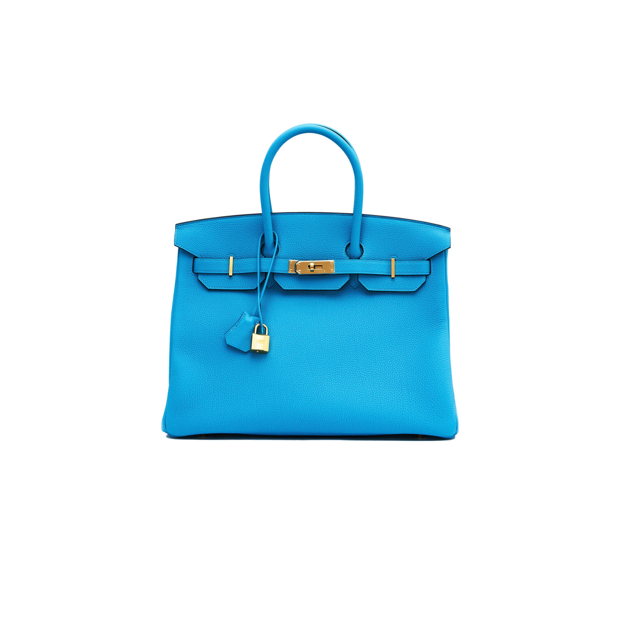 H**me5 BIRKIN 25 TOGO LEATHER BLUE GOLD BUCKLE BAG MSBK2300910 (25*20*13cm) Master Quality